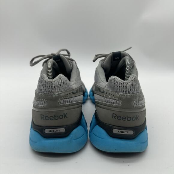 Womens Size 9.5 Reebok Zig Tech Blue/Gray Running Athletic Shoes Sneakers - Picture 8 of 11